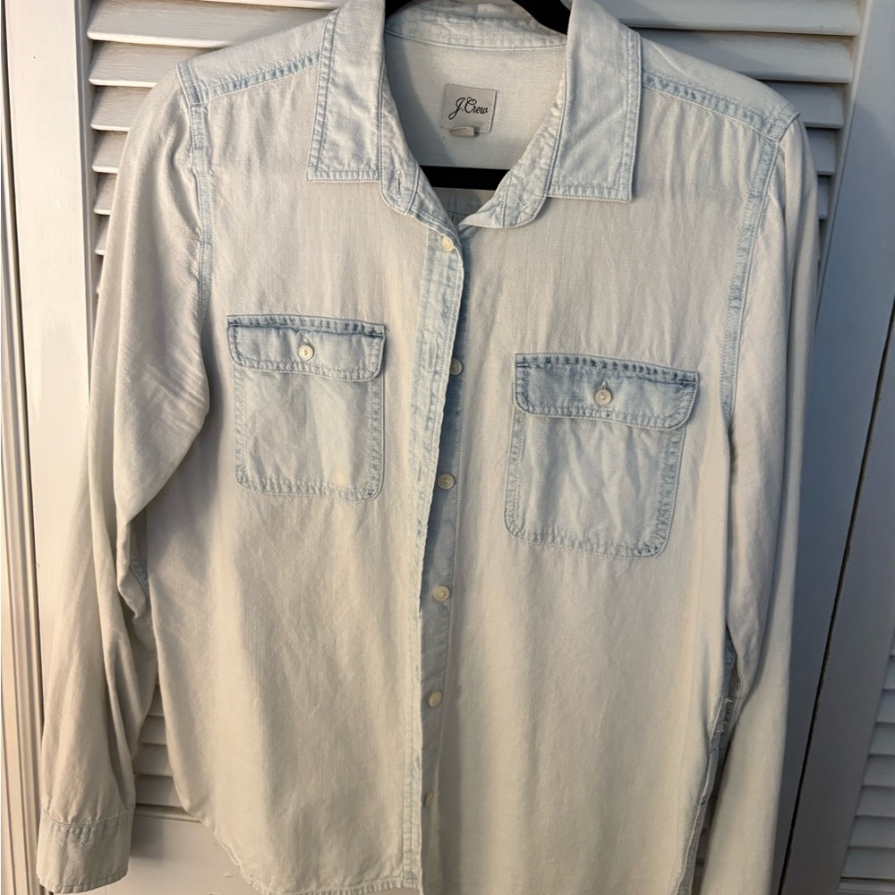 J. Crew Light Blue Casual Shirt